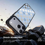 Blue Flowers - Flex Mirror iPhone Case