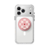 Peach Heart - Tough Magnetic Grip Stand
