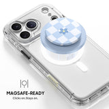 Blue Flowers - Tough Magnetic Grip Stand