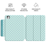 Blue Green - Leather Magnetic iPad Case