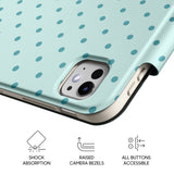 Blue Green - Leather Magnetic iPad Case