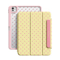 Yellow Pink - Leather Magnetic iPad Case