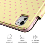 Yellow Pink - Leather Magnetic iPad Case