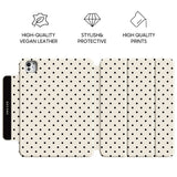 Black White - Leather Magnetic iPad Case
