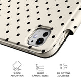 Black White - Leather Magnetic iPad Case