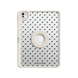 Black White - Leather Magnetic iPad Case