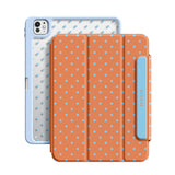 Orange Blue - Leather Magnetic iPad Case
