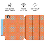 Orange Blue - Leather Magnetic iPad Case