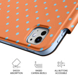 Orange Blue - Leather Magnetic iPad Case