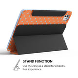 Orange Blue - Leather Magnetic iPad Case