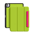 Fluorescent Green - Leather Magnetic iPad Case