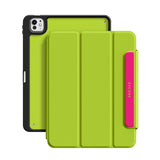 Fluorescent Green - Leather Magnetic iPad Case
