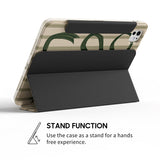Green Ribbon - Leather Magnetic iPad Case