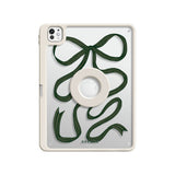 Green Ribbon - Leather Magnetic iPad Case