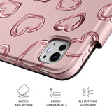 Metal Heart - Leather Magnetic iPad Case