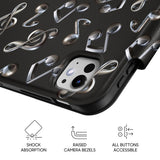 Metallic Notes - Leather Magnetic iPad Case