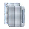 Foggy Blue - Leather Magnetic iPad Case