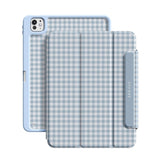 Foggy Blue - Leather Magnetic iPad Case
