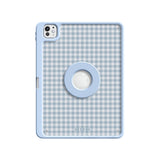 Foggy Blue - Leather Magnetic iPad Case