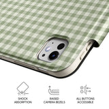 Pale Green - Leather Magnetic iPad Case