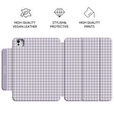 Soft Purple - Leather Magnetic iPad Case