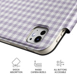 Soft Purple - Leather Magnetic iPad Case