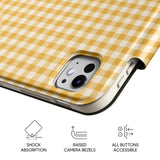 Warm Yellow - Leather Magnetic iPad Case