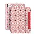 Peach Heart - Leather Magnetic iPad Case