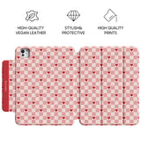 Peach Heart - Leather Magnetic iPad Case