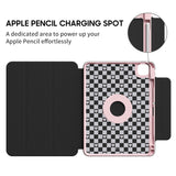 Peach Heart - Leather Magnetic iPad Case