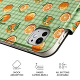 Sweet Orange - Leather Magnetic iPad Case
