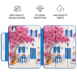 Bougainvillea - Leather Magnetic iPad Case