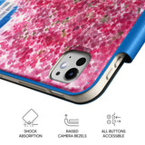 Bougainvillea - Leather Magnetic iPad Case