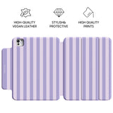 Light Purple - Leather Magnetic iPad Case