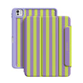 Green Purple - Leather Magnetic iPad Case