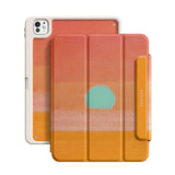 Cyan Sun - Leather Magnetic iPad Case