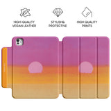 Magenta Sky - Leather Magnetic iPad Case
