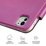 Magenta Sky - Leather Magnetic iPad Case
