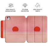 Red Sun - Leather Magnetic iPad Case