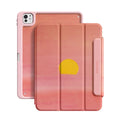 Peach Sunset - Leather Magnetic iPad Case