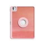 Peach Sunset - Leather Magnetic iPad Case