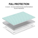 Blue Green - Clear MacBook Case