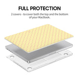 Yellow Pink - Clear MacBook Case