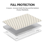 Black White - Clear MacBook Case