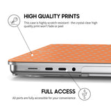 Orange Blue - Clear MacBook Case