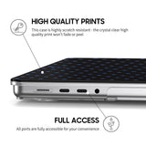 Blue Black - Clear MacBook Case
