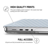 Foggy Blue - Clear MacBook Case