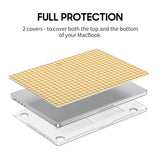 Warm Yellow - Clear MacBook Case