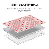 Peach Heart - Clear MacBook Case