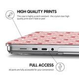 Peach Heart - Clear MacBook Case